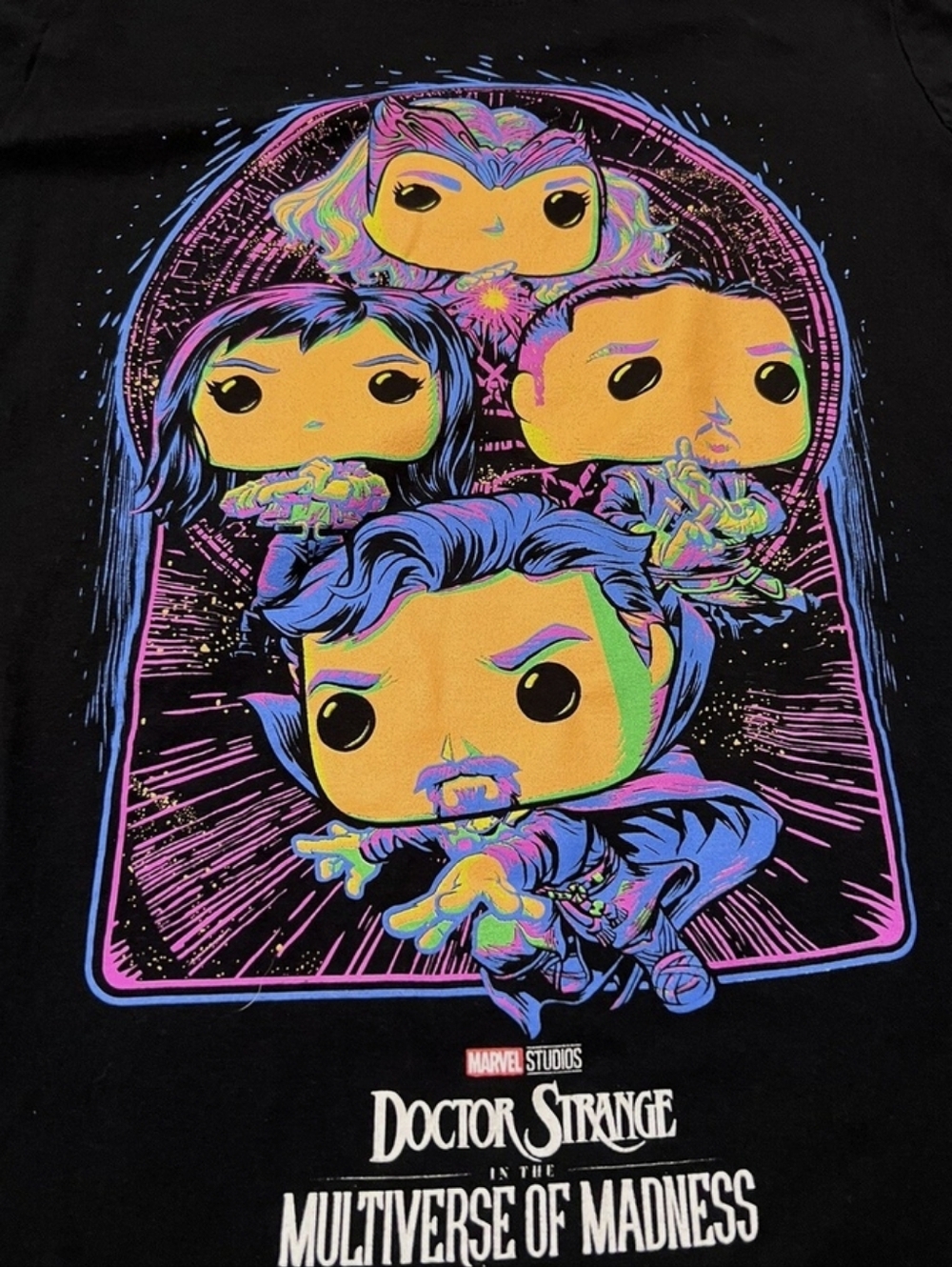Funko POP! Blacklight Tee Marvel Black Doctor Strange Multiverse Tee, 2X (3X)